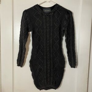 Cozy Black Knit Dress by Lovemarks